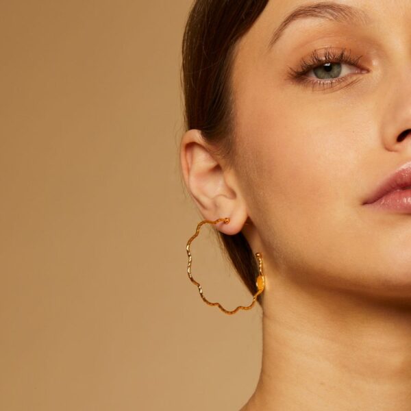 Gas Bijoux Florette Hoop Earrings - Image 2