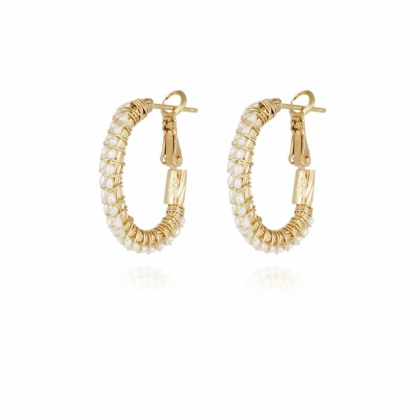 Gas Bijoux Creole Lyre Hoop Earrings - Image 7