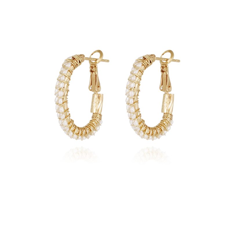 Gas Bijoux Creole Lyre Hoop Earrings - Image 7