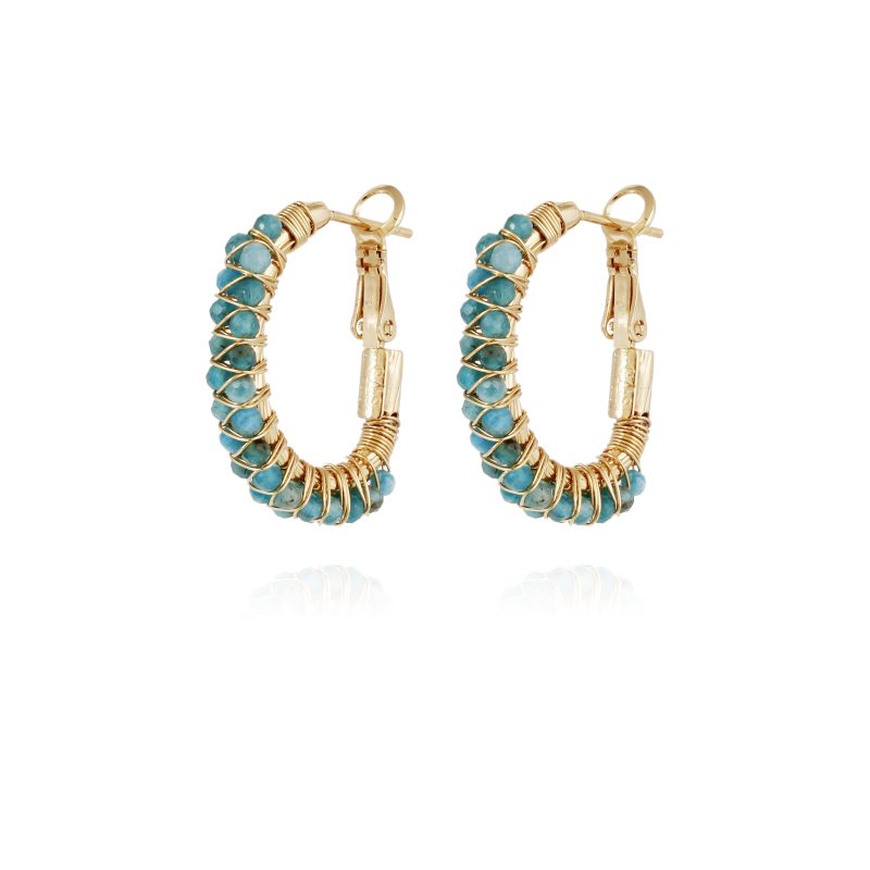 Gas Bijoux Creole Lyre Hoop Earrings - Image 11