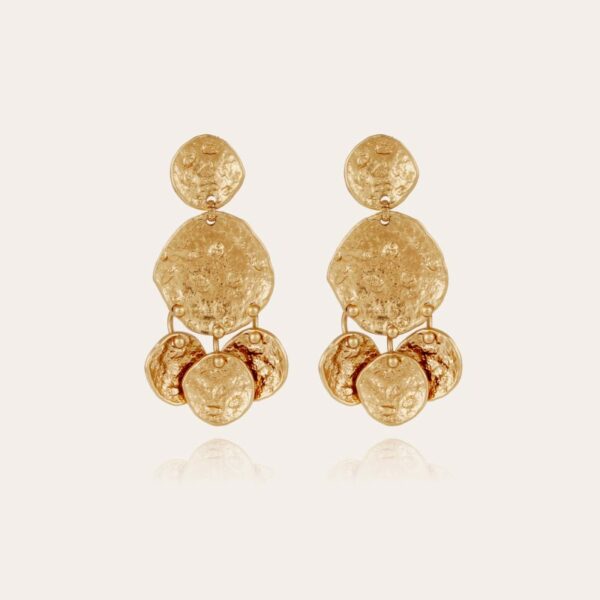 Gas Bijoux Eclipse Sequin Earrings – Gold