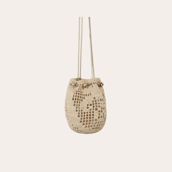 Gas Bijoux Soul Raffia Bag Ecru