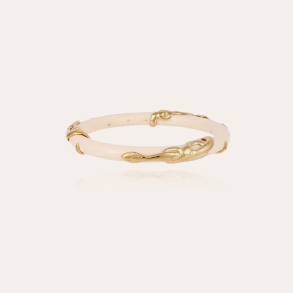 Gas Bijoux Cobra Jonc Bracelet - Acetate Gold & Ivory - Image 2