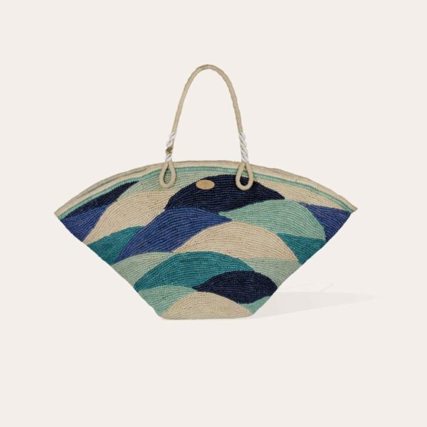 Gas Bijoux Panier Wave XL Raffia Bag