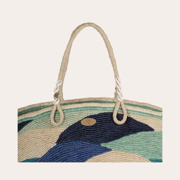 Gas Bijoux Panier Wave XL Raffia Bag - Image 5
